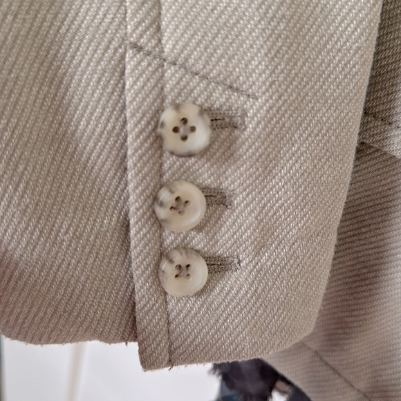 ANTHROPOLOGIE Salute to Ruffles Jacket Grey Blazer by Daughters of Liberation - Picture 6 of 8